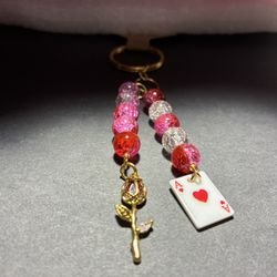 Queen Of Hearts Inspired Keychain 