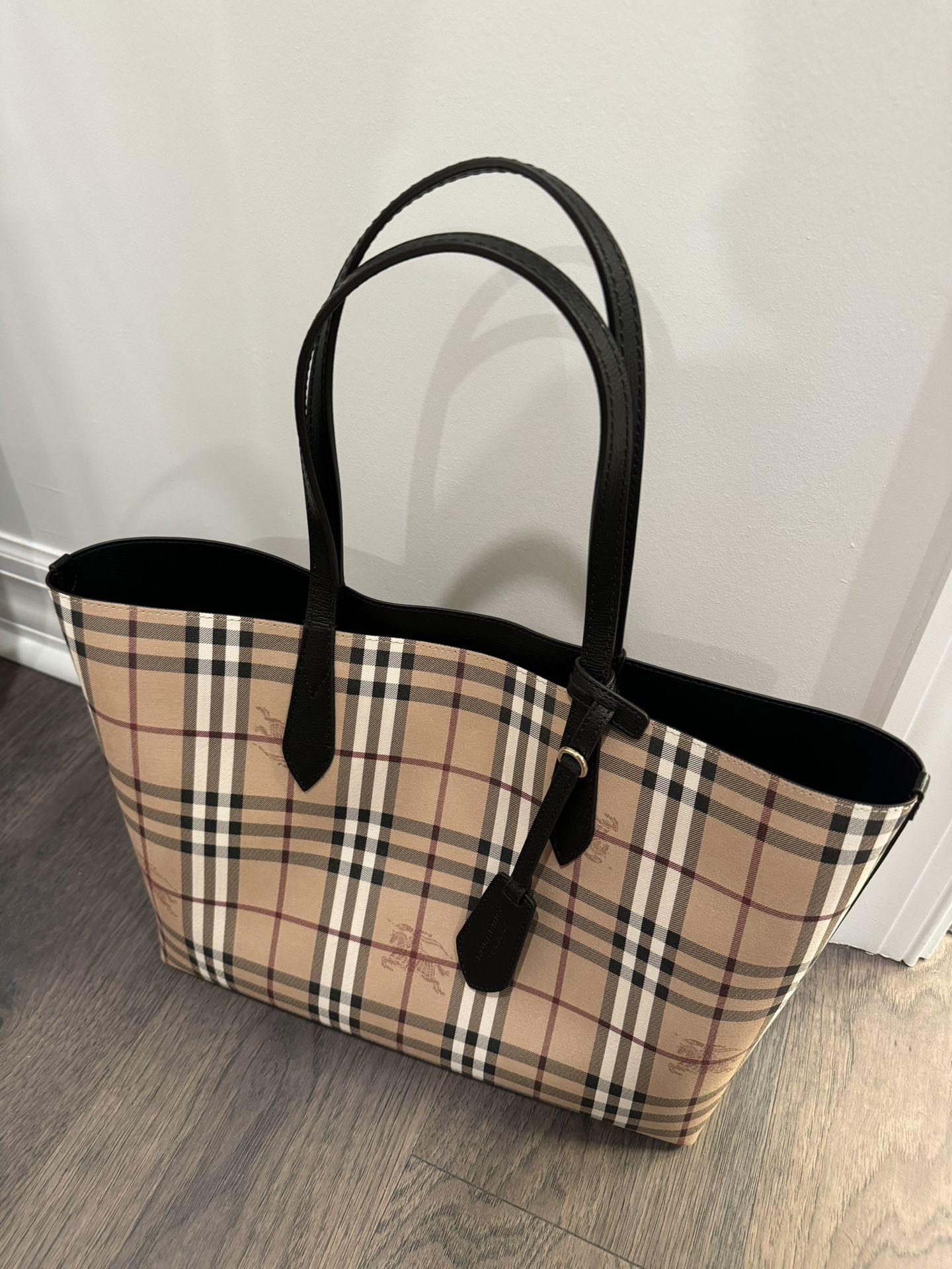 Brand New Burberry Tote Inside Out Bag With Tags On