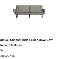 Linen Dove Gray Couch