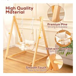 Montessori Wooden Swing Set