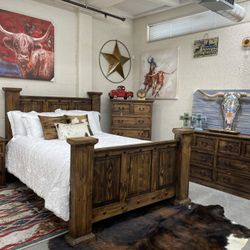 Wood Bedroom Set , Chest , Dresser , No Money Down !!