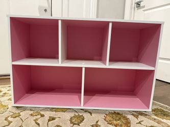 Pink And White Cubby Storage