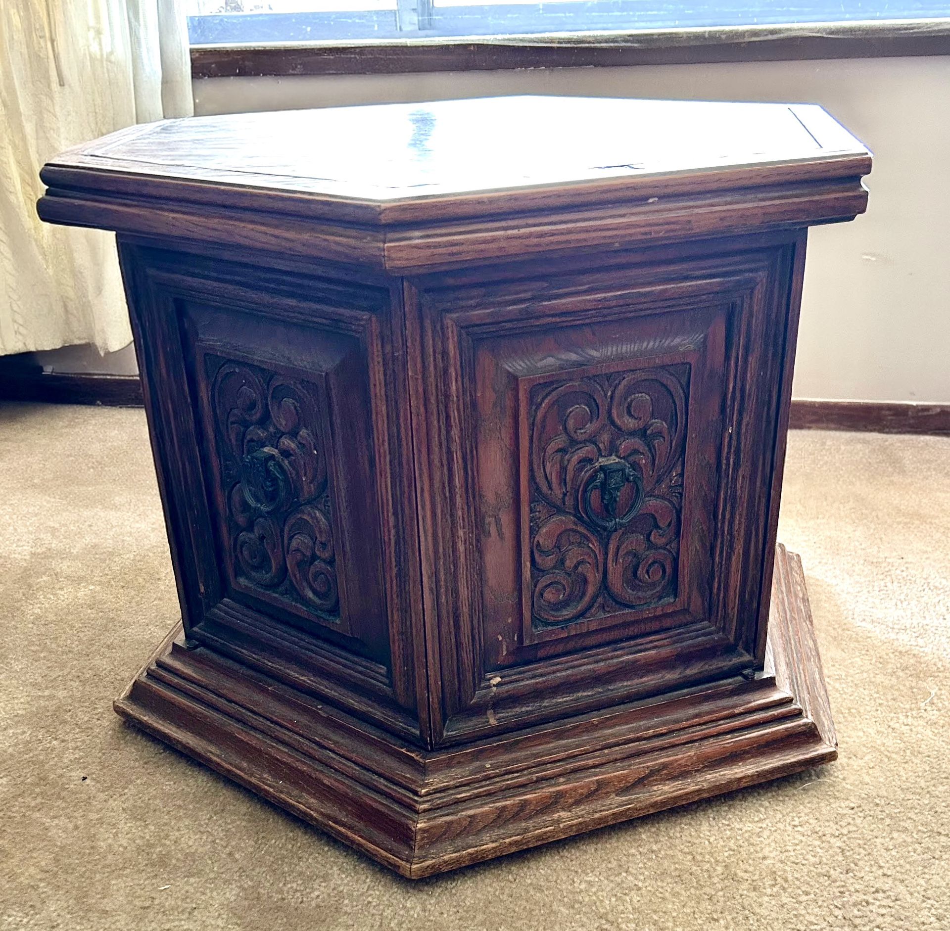 Hexagonal End Tables Set Of 2