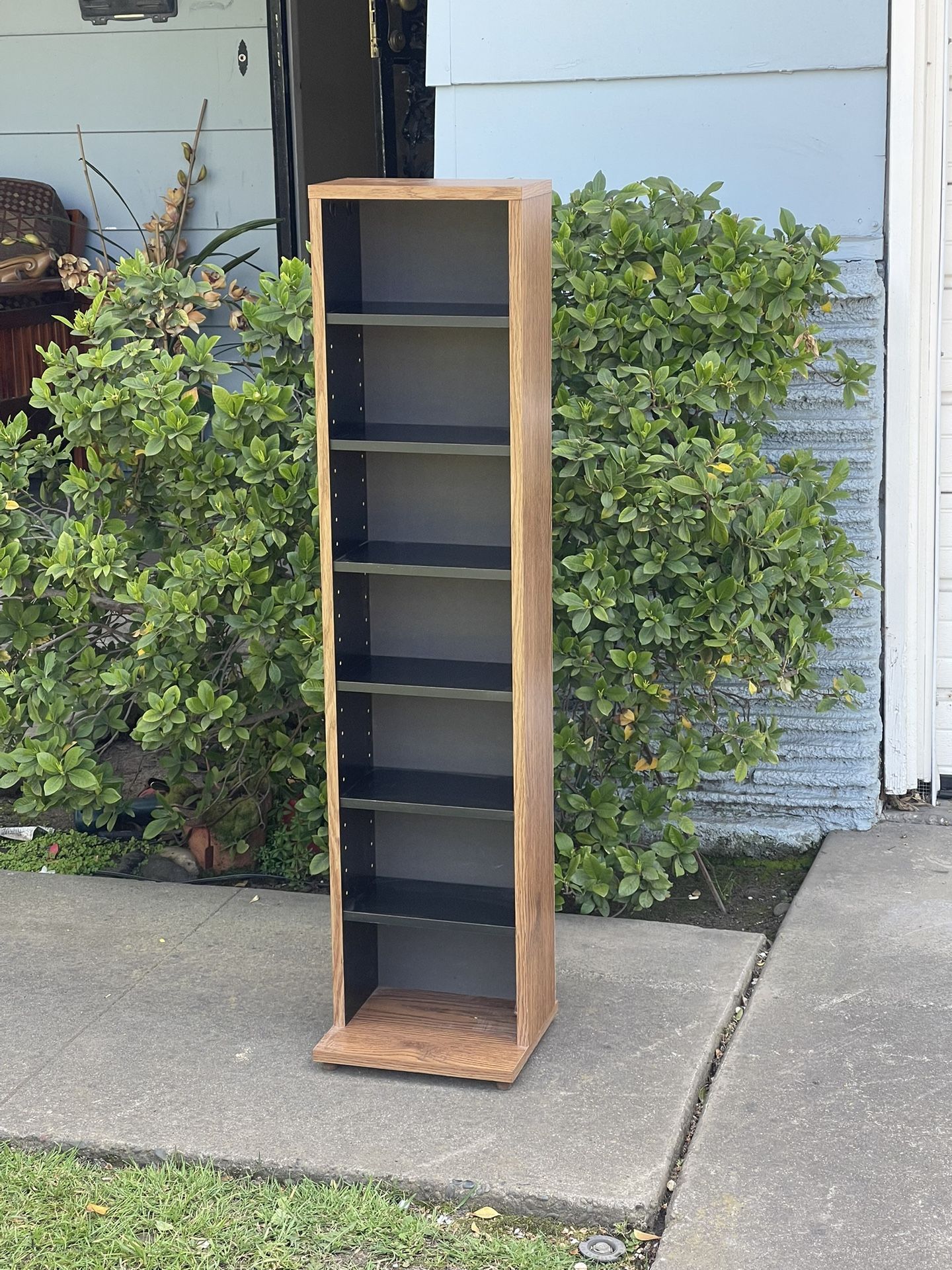 Vintage Slim Multimedia/ Book Storage Tower