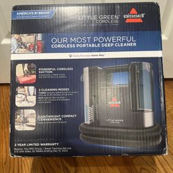 Brand New Little Green Bissell Portable Carpet Cleaner Wireless 