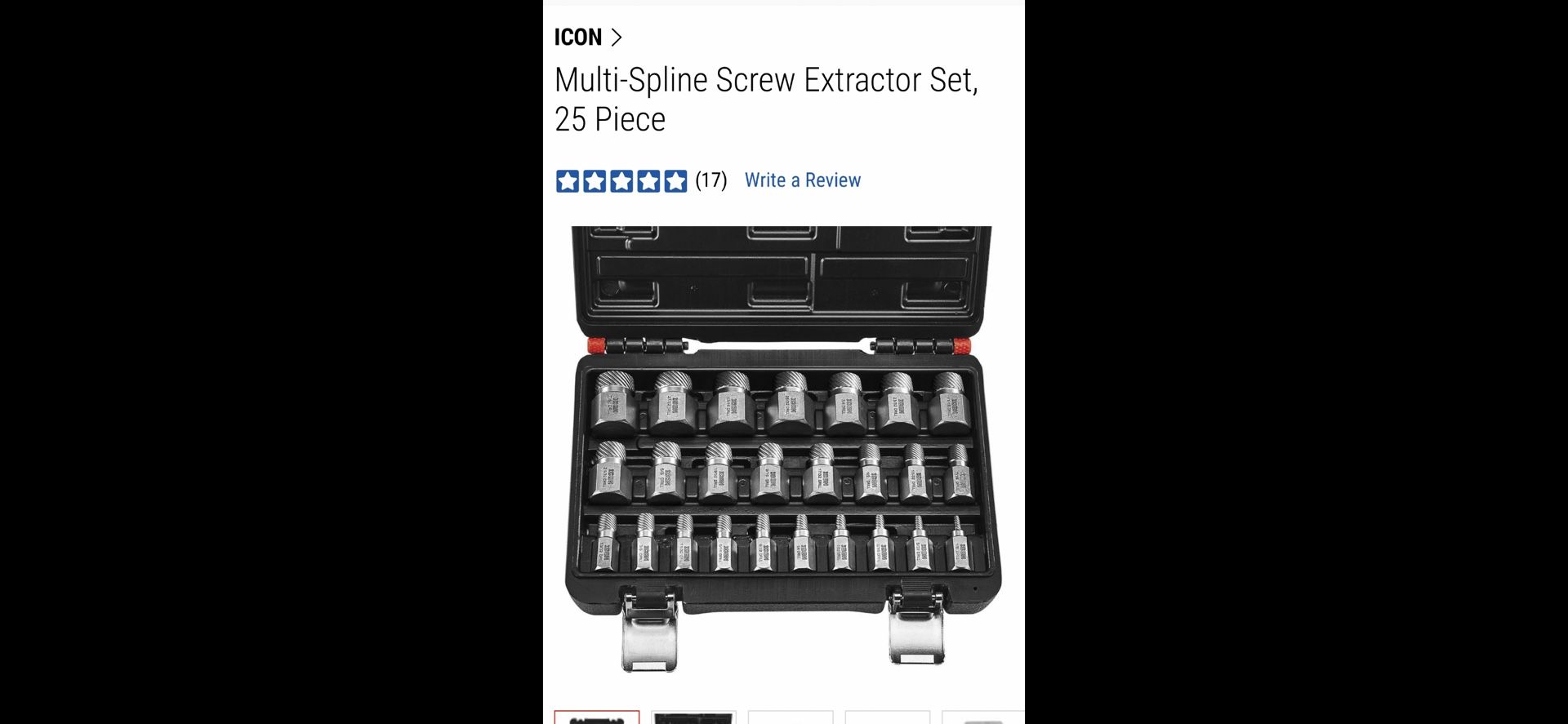 ION Multi Spline Extractor Set (25 Piece) NEW