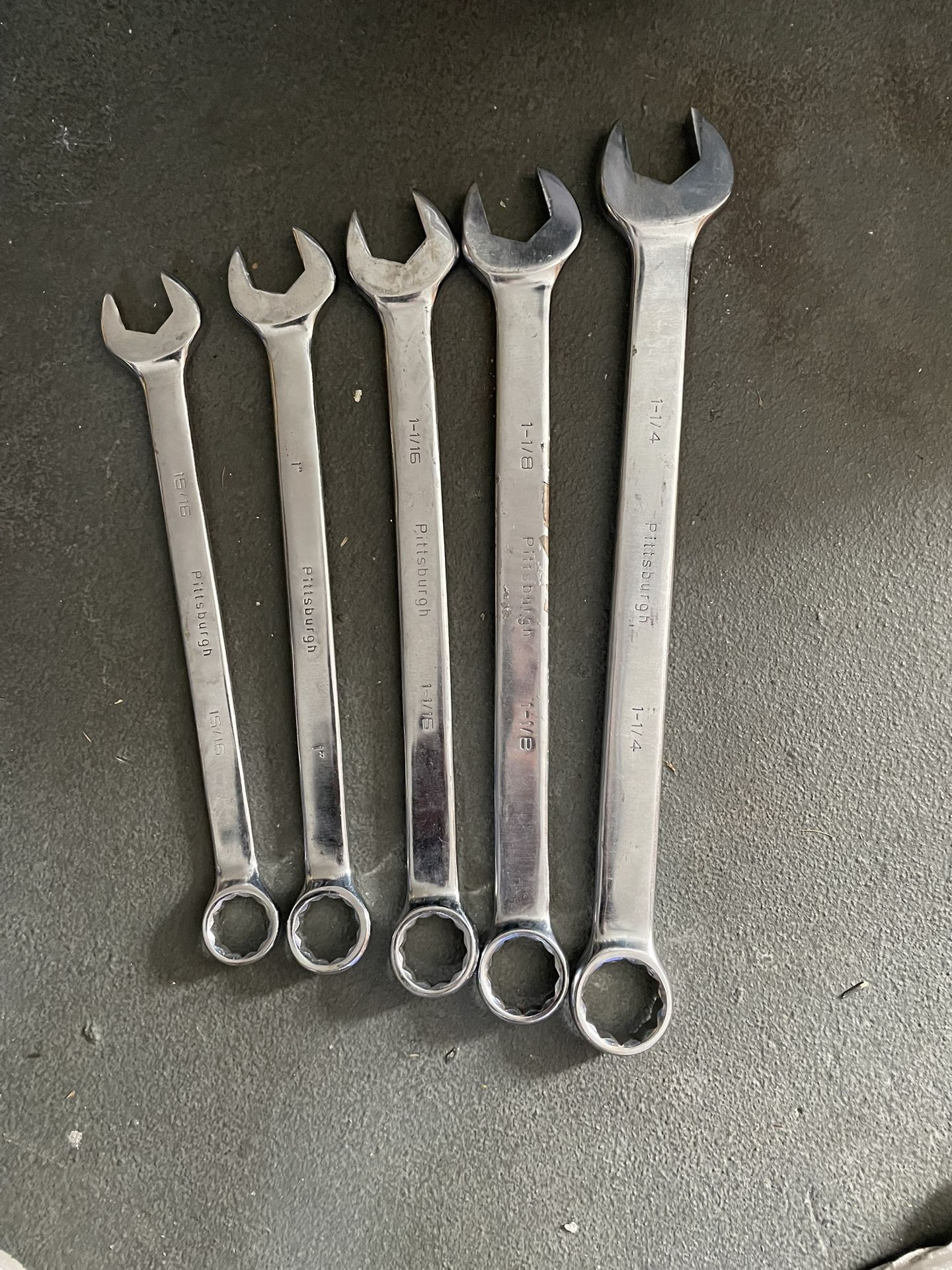 5 Pittsburgh Combination Wrench Set