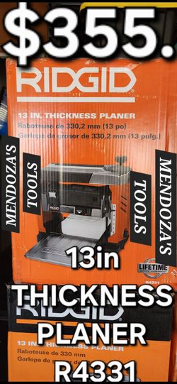 Ridgid 13in Thickness planer 15amp