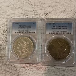 Dos. Monedas Para Colección De Un Dólar.