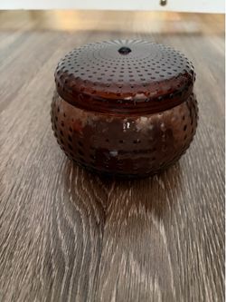Beautiful glass textured container