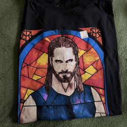 WWE Seth Rollins ‘Messiah’ Stained Glass Mens T-Shirt XXL