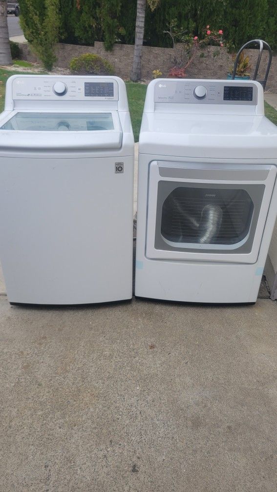 LG HE WASHER ELECTRIC DRYER SET LIKE NEW WORKS GREAT CAN DELIVER