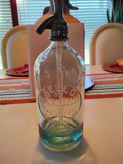 Vintage Argentine Glass Seltzer Bottle