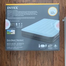 Like New Queen Size Airbed – 12” Height (Used Once Only!)