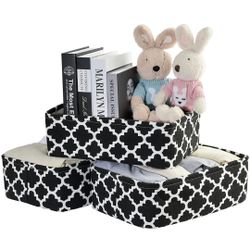ELONG HOME Fabric Storage Baskets, 3 Pack