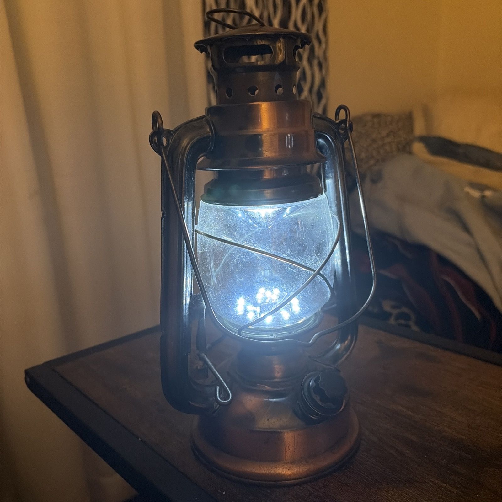 Copper & Brass 14" Ship Lantern Nautical Maritime Boat Light Marine Anchor Lamp