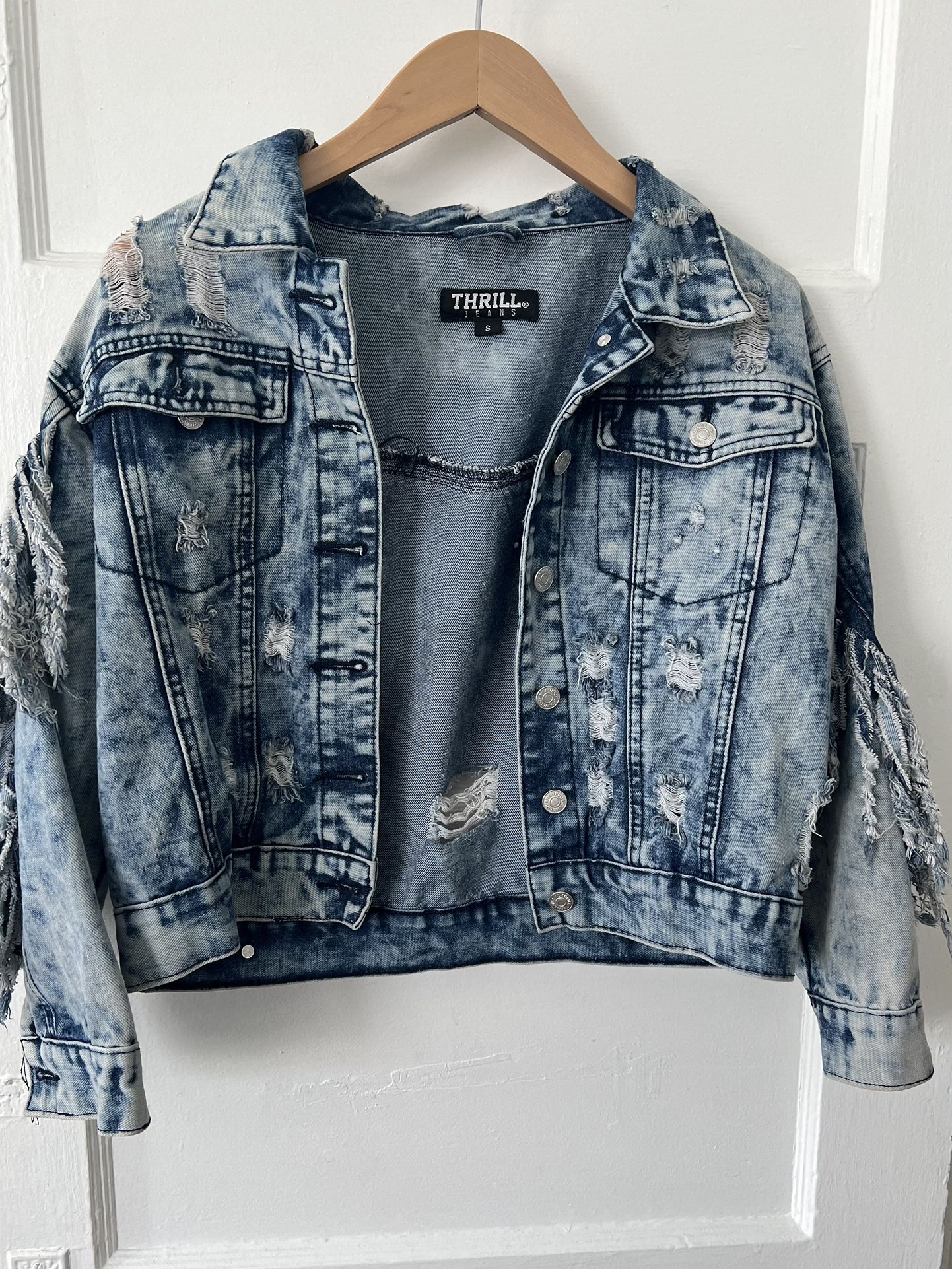 Small Jeans Ruffle Jacket 