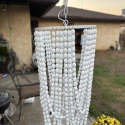 Wood beaded Ceiling Lamp/chandelier