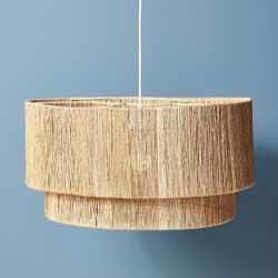 Light Lamp Chandelier Bungalow Jute Anthropologie 