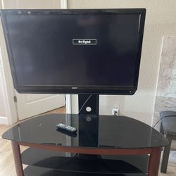 Tv stand with Tv