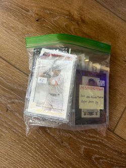 Bag of baseball cards