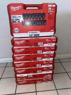 Milwaukee Shockwave 1/2” Socket Set 