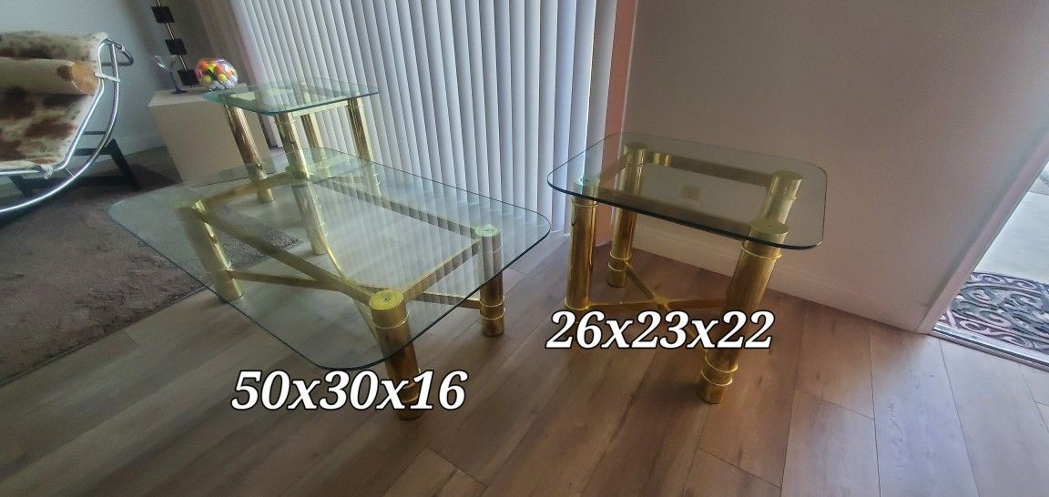 Coffee Table And 2 End Tables