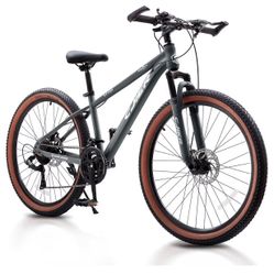 24” Mountain Bike – 21-Speed MTB with Suspension & Disc Brakes