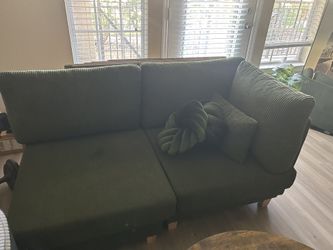 Comfy Green Sectional Couch For Sale