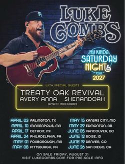 Luke Combs - My Kinda Saturday Night Tour 2027