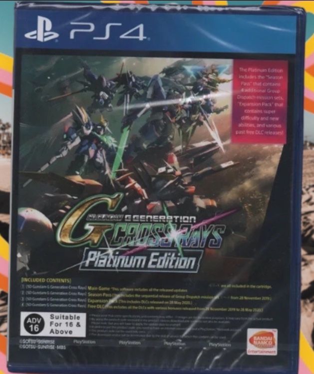 SD Gundam G Generation Cross Rays PS4 Rare Game English Subs rpg action anime x