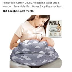 Nursing pillow and cover-up 