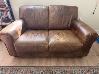 Leather Loveseat