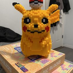Cubi Toy Pikachu Brick Building 