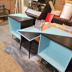 Retro Nightstand Set/Side Tables 