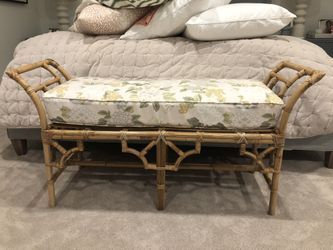 Faux Bamboo Bench