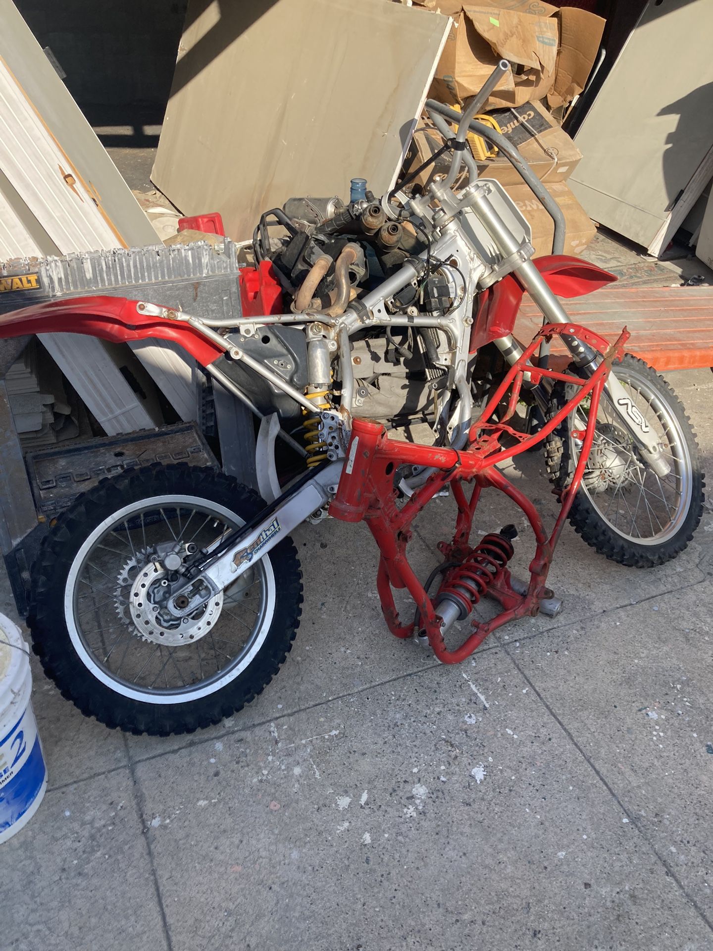 Dirt Bike And Frame