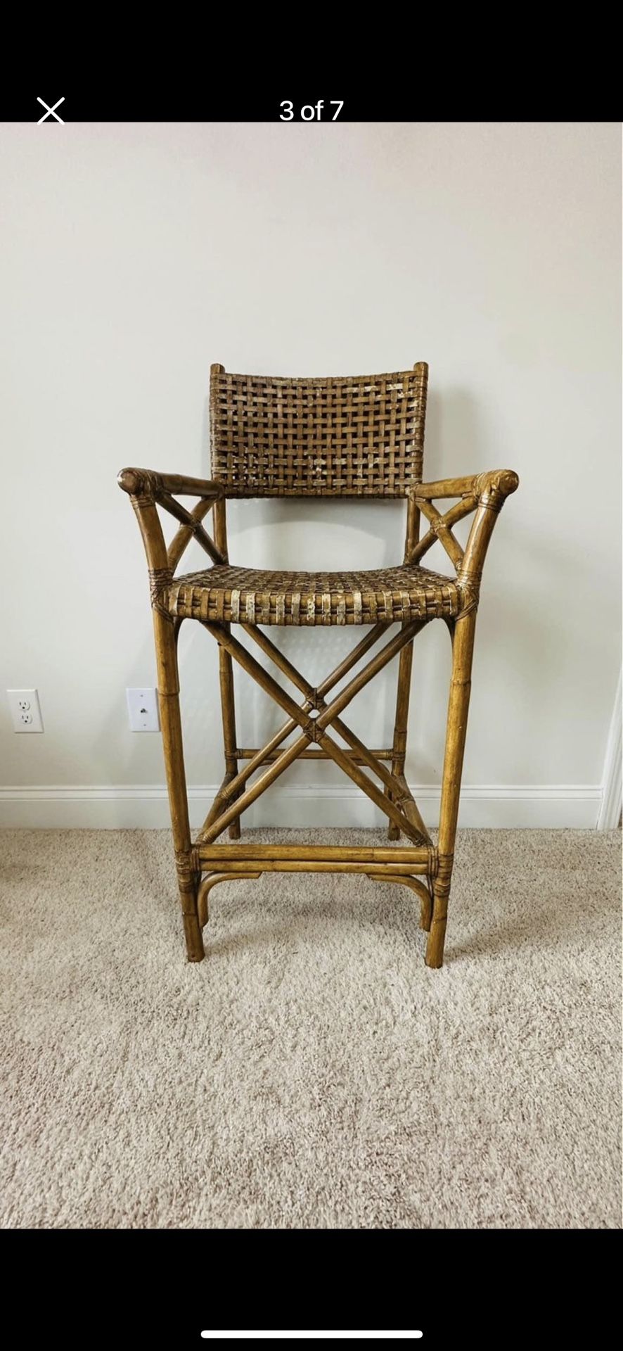 Vintage Bamboo Directors Chair