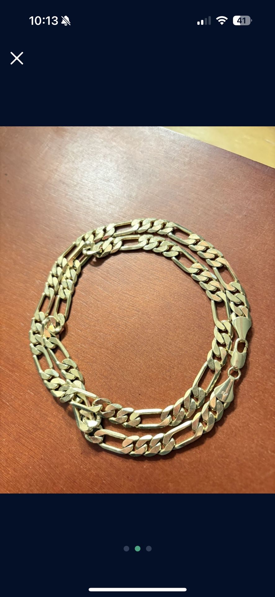 14 karat gold plated chain