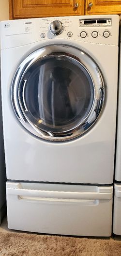 BLACK FRIDAY SPECIAL, LIKE NEW LG GAS DRYER WITH BOTTOM STAND DRAWER