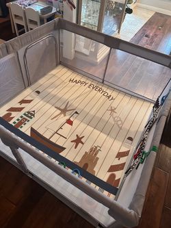 Baby Playpen with Play Mat