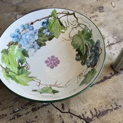 Elite Limoges Hand Painted LARGE Bowl