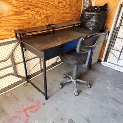 Desk And Chair Need Cleaning 