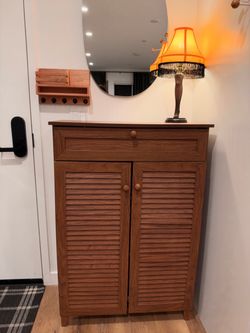 Wood Shoe Cabinet