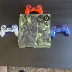 PS4 And 3 Controllers 