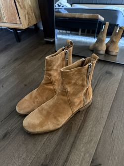 Represent Clothing Zip Chelsea Boots Camel