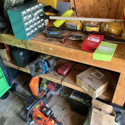 Folding Wooden Workbench