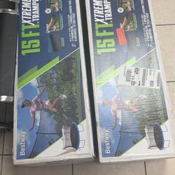 Extreme Air Trampoline Blue 15 FT