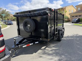 Hydraulic Dump Trailer Diamond Plated 