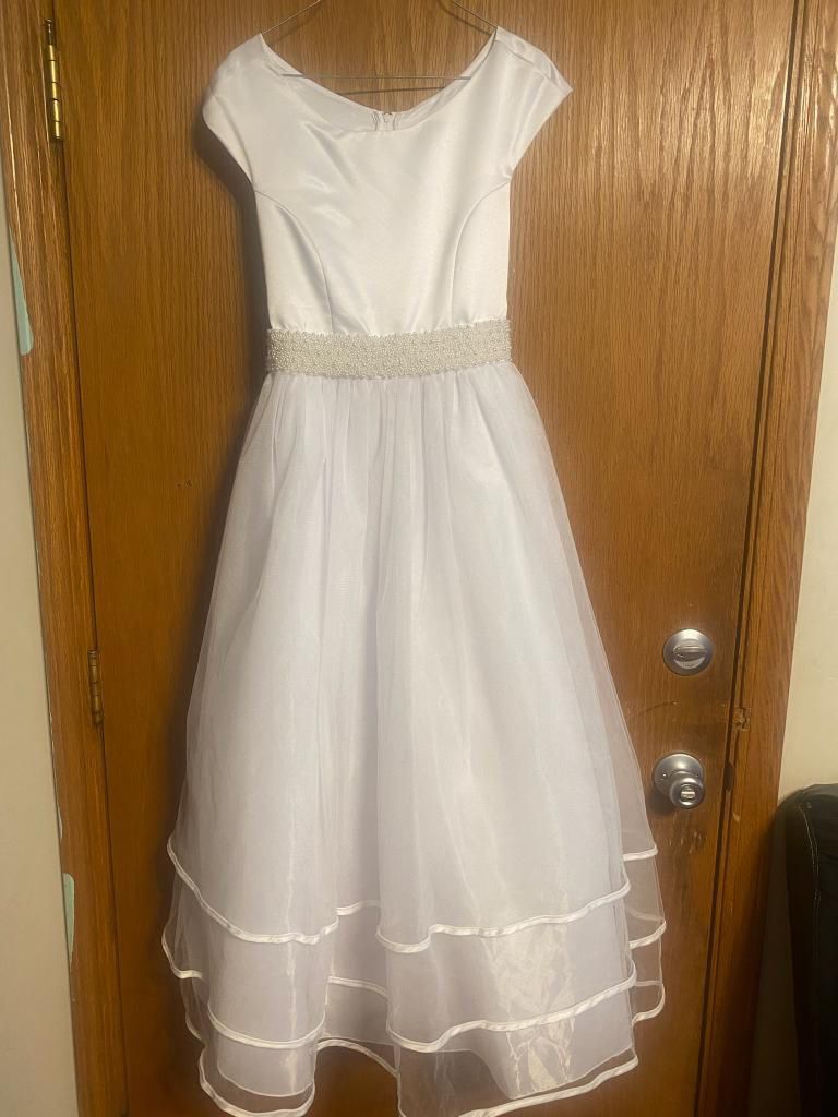 White Dress Size 16 Vestido blanco 